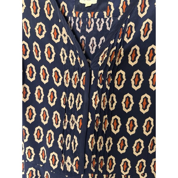 Anthropologie Lilka Women's Sleeveless Patterned Straight Jumpsuit Blue Small - Picture 4 of 8